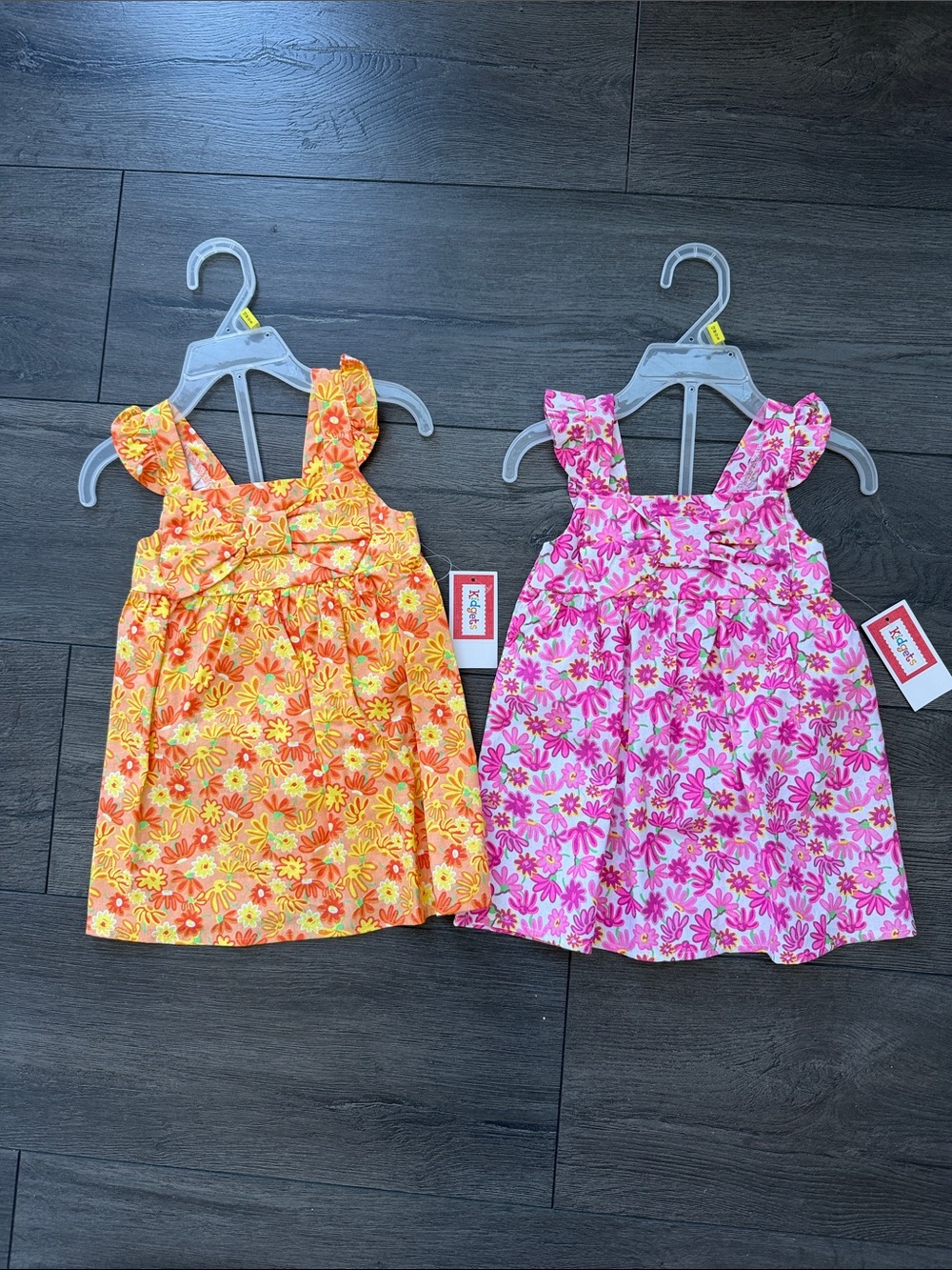Kidgets Floral Sundress - Pink & Orange